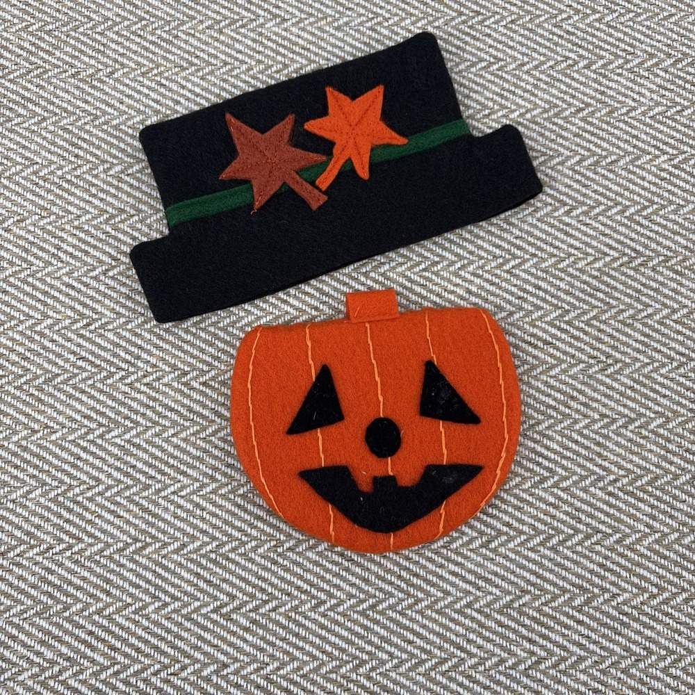 Longaberger Large Wrought Iron Snowman Pumpkin Face Set